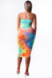 Tie Dye Tube Dress